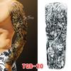 Waterproof Full Arm Floral Tattoo Stickers - Cross-Border Design for Europe & America