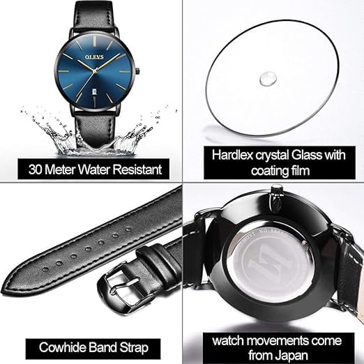 OLEVS Pair Watches, Popular Couple Watches for Men and Women, Pair Watch Set, Surprise Gift, Wedding Anniversary Gift, Couple's Anniversary Gift, Moth