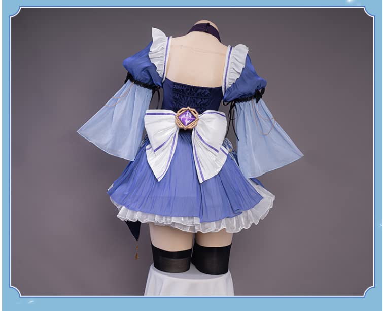 Lavender Keqing Maid Halloween Christmas Size S Costume, Costume, Costume, Women's