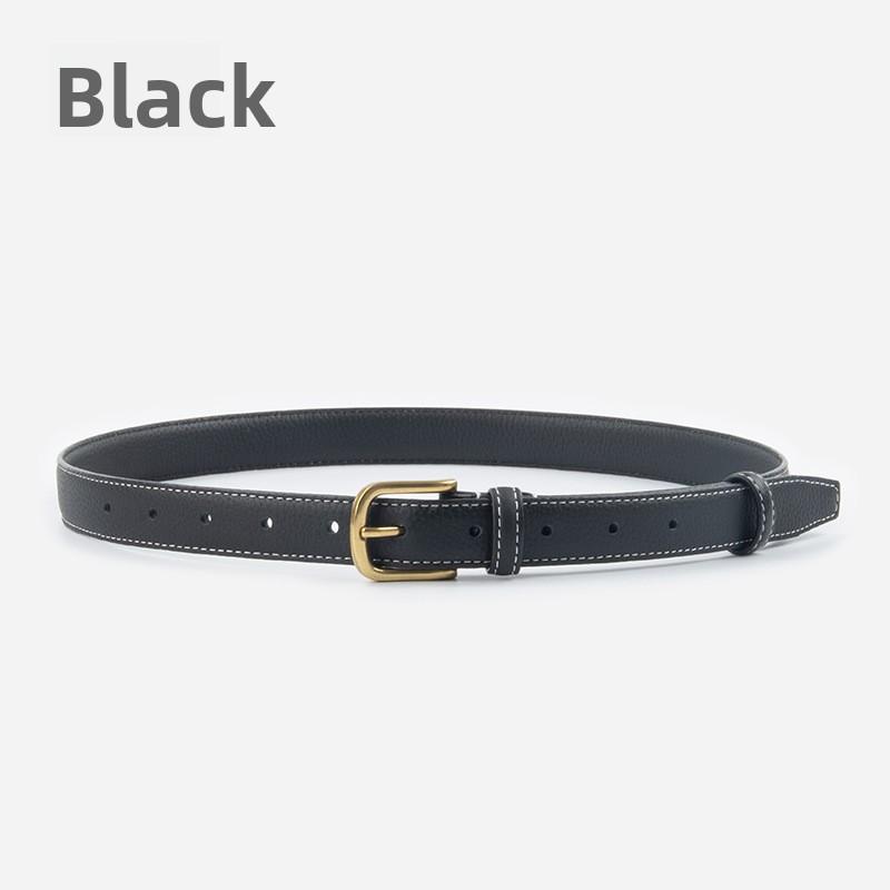 

Lychee pattern first layer genuine leather women s belt, cowhide with casual pants spring and summer belt 105cm