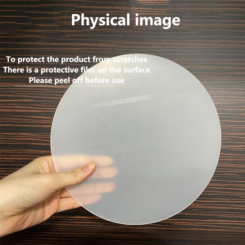 1pc 22cm/8.66inch Acrylic Cake Disc Round Cake Board For Cake Trimming Circle Clear Perspex Sheeting Ganaching Plate Round
