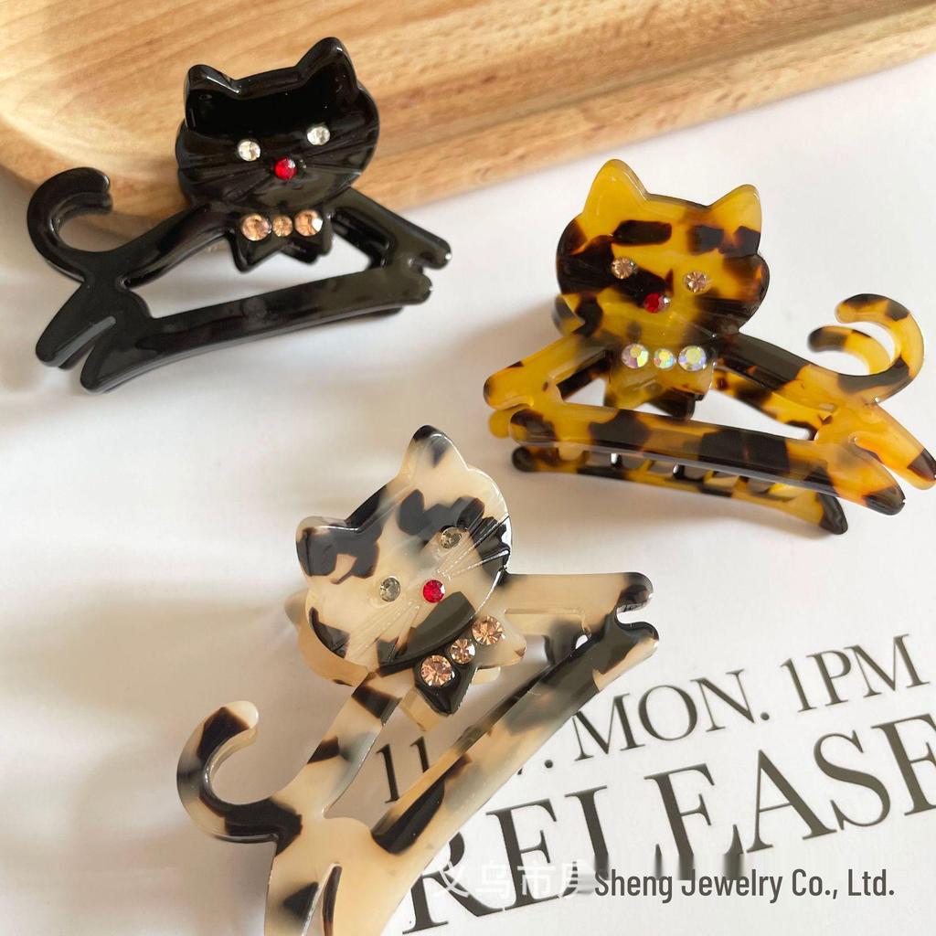 Französische Verspielte Mädchenhafte Katzenhai Haarspange - Vielseitiges, Bequemes, Altersreduzierendes Accessoire für Frauen