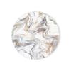 Round Absorbent Ceramic Stone Coasters Set with Cork Base Marble Coasters for Table Housewarming Gift for Home Decoration