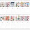 1/2 Pcs 2025 Wall Calendar 12-Month Travel Calendar Wall Hanging Monthly Planner for Home Office Schedule Organizing