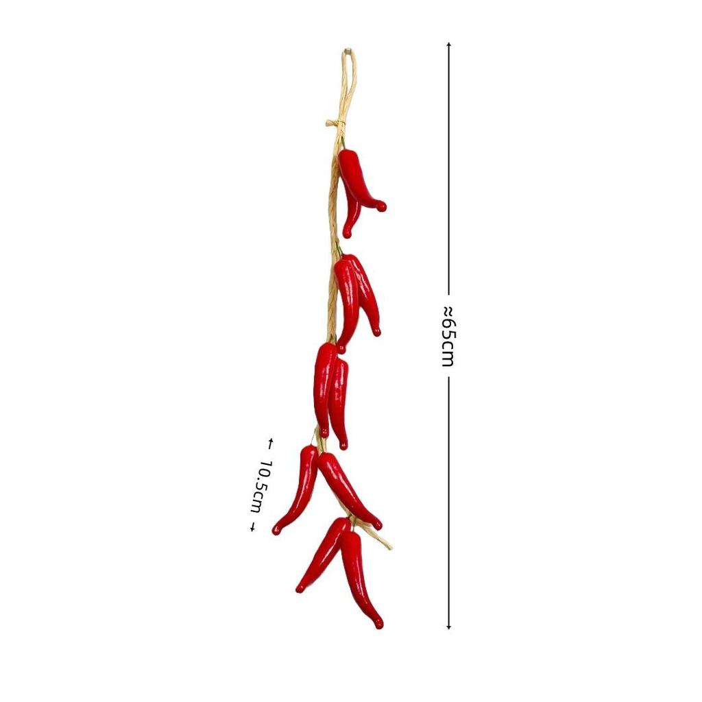 Realistic Hanging Vegetable String: Chili, Potato, Corn, Garlic, Peanut Props for Yard or Restaurant Decor