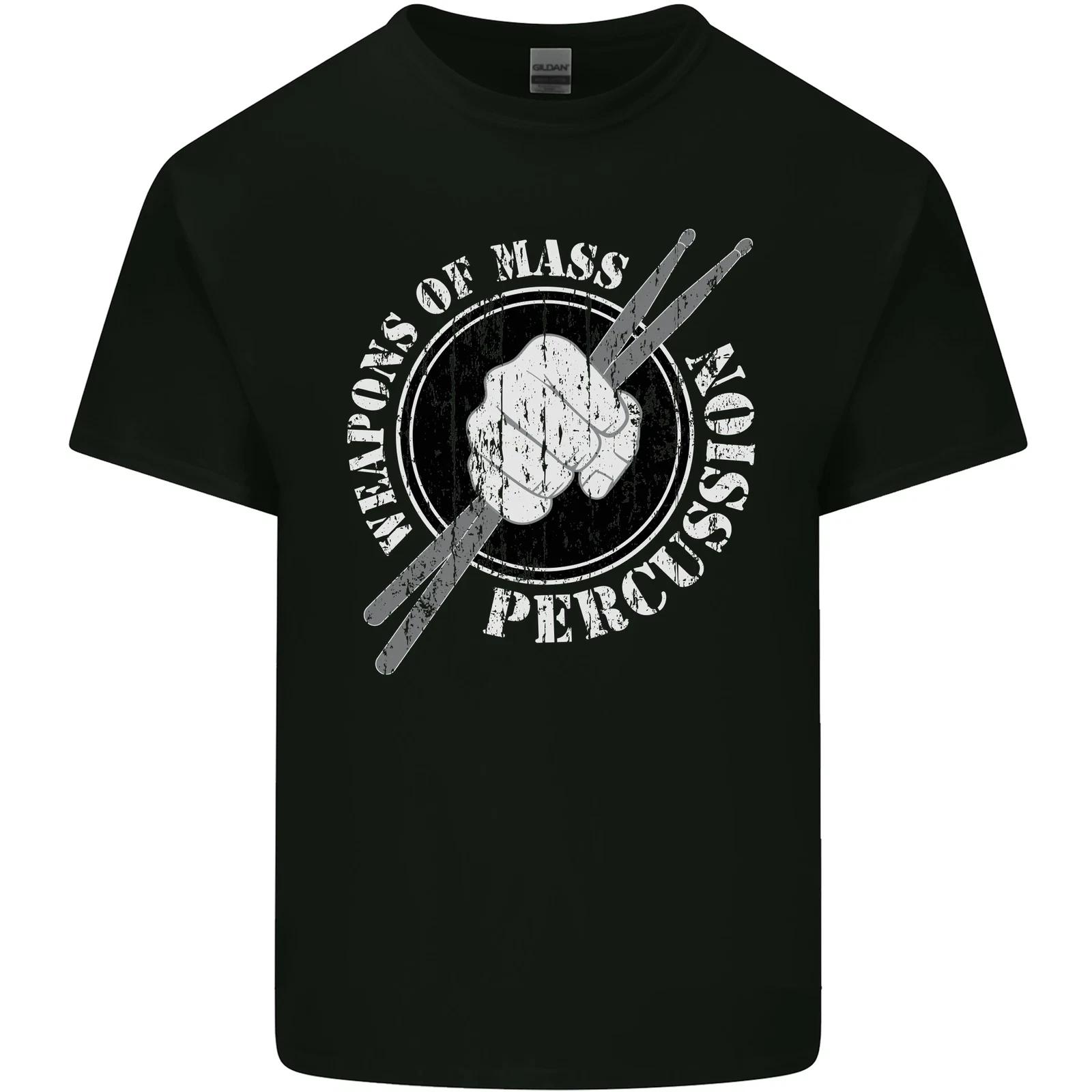 

Drumming Weapons of Mass Percussion Funny Kids T-Shirt Childrens S
