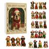 Christmas Cuter Dog Countdown Calendar Blind Box Tree Acrylic Pendant Gifts