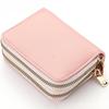 1Pc Multifunctional Card Bag New Organ Card Bag Double Zipper Women's Wallet Large Capacity Card Holder