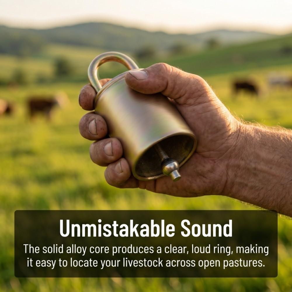 3Pcs Sturdy Alloy Livestock Bell Alloy Sheep Bell Long Service Livestock Supplies Cattle Prevention
