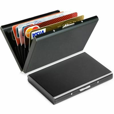 Automatický vyskakovací organizér Banka Držák kreditní karty Krabička Kovová RFID Peněženka Služební cesty Muži Ženy Kryt Chránit Držák ID karty Pouzdro na kartu Přívěsek Dárky