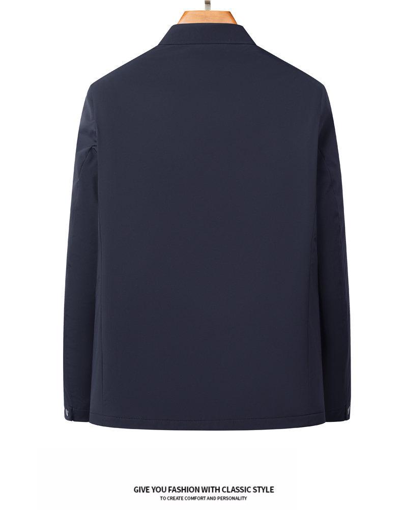 Men's Winter Thickened Business Casual Jacket with Mulberry Silk Filling