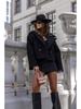2025 New Winter Woolen Women's British Suit Collar Solid Color Jacket