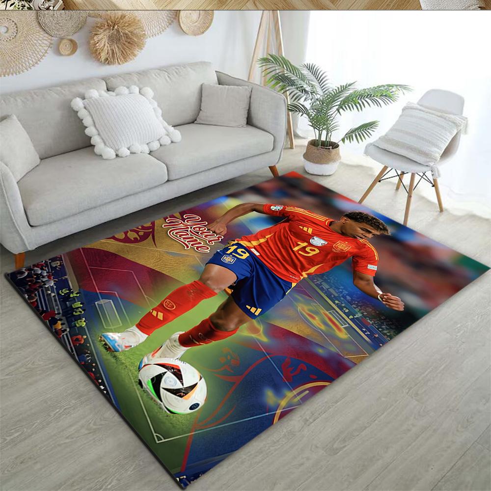 Lamin Yamal Customizable Name Area Rug Perfect For Entryway Balcony Hallway Outdoor Antislip Carpet Anime Office Decor Spiritual Gift