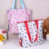 Cute Cartoon Kt Cat Storage Bag Lovely Foldable Print Shoulder Bag Handbag Creative Nylon Shopping Bag For Women Gifts