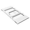 Cat Door for Window, Adjustable To Fit Window Width 686-813 Mm, 4 Secure Lock Modes, Aluminum Frame and High-Transparency Glass, Magnetic Closure,
