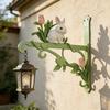 Bunter Gartenpflanzer Haken Rostfreier Dekorativer Pflanzenhänger Wandmontierter Hänger Außendekoration