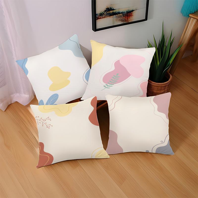 Minimalist Geometric Print Home Decor Pillowcase Bedroom Living Room Sofa Decoration Polyester Cushion Cover With Zipper