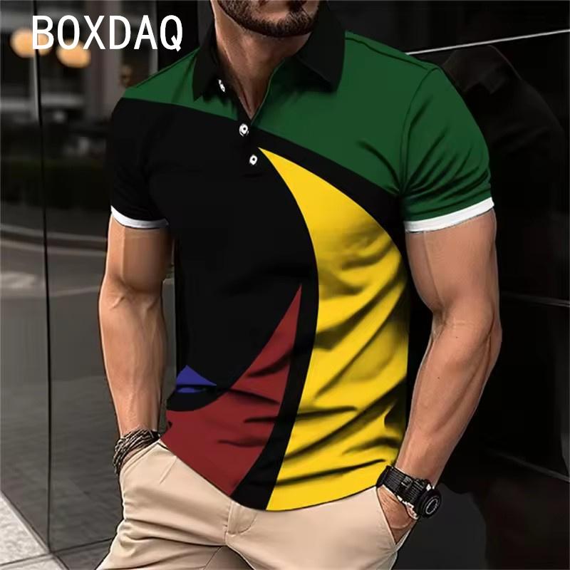 Polo Shirt High Quality Polo Shirt Summer Short Sleeve Collar Button