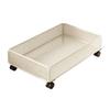 Smooth Under-Bed Storage with Wheels Breathable Mesh Basket Design, Sturdy,