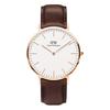 Danielwellingteon Classic Bristol Brown Leather Watch