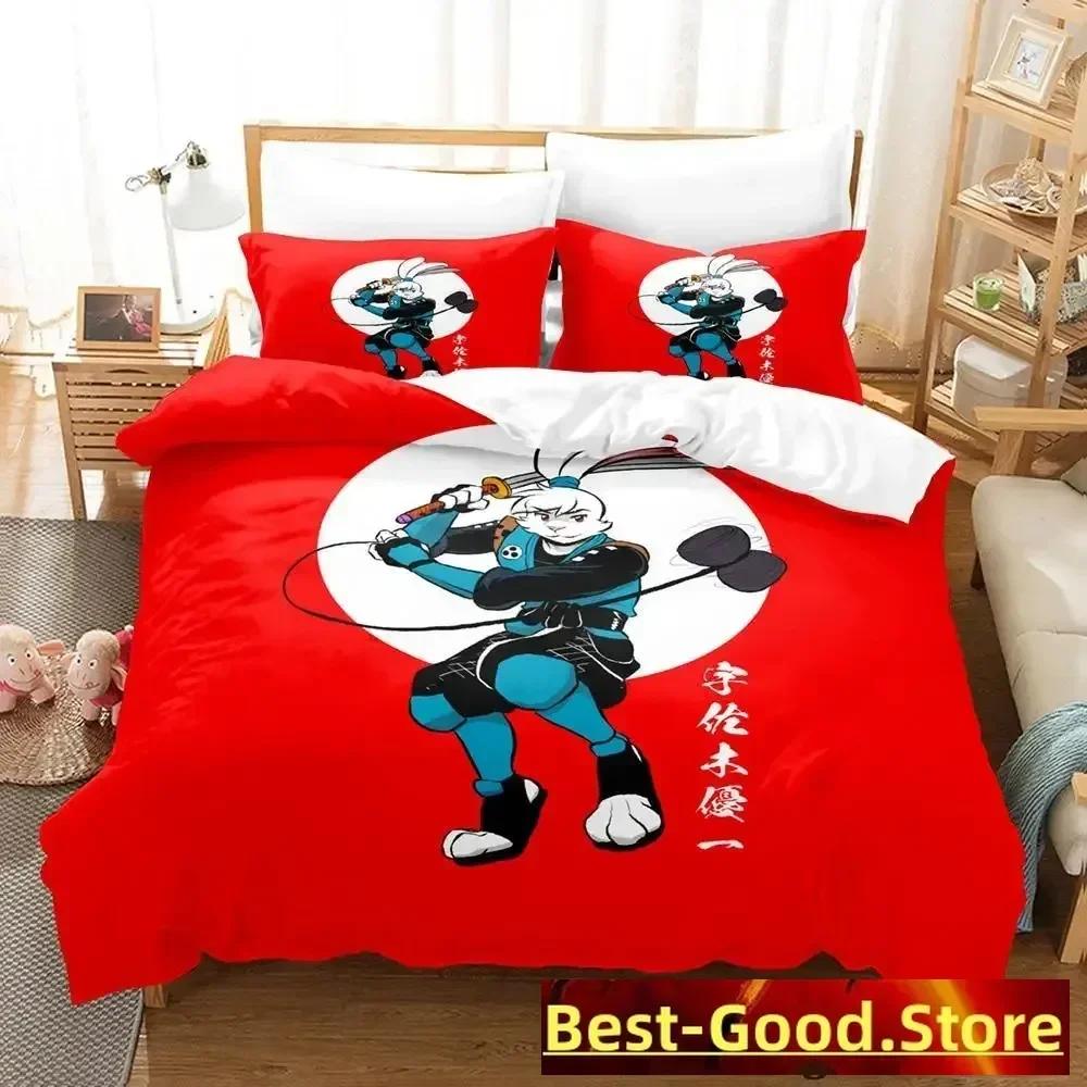 

Comforter Samurai Rabbit Bedding Set Single Twin Printed Bed Set With Bed Soft Single Double Queen Super King Size Comforter (quilt)-EU Single(135*200cm)3pcs