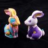 3D Kaninchen Silikonformen Osterhase Silikonformen für DIY Kunsthandwerk Gipsornament Osterdekorationen