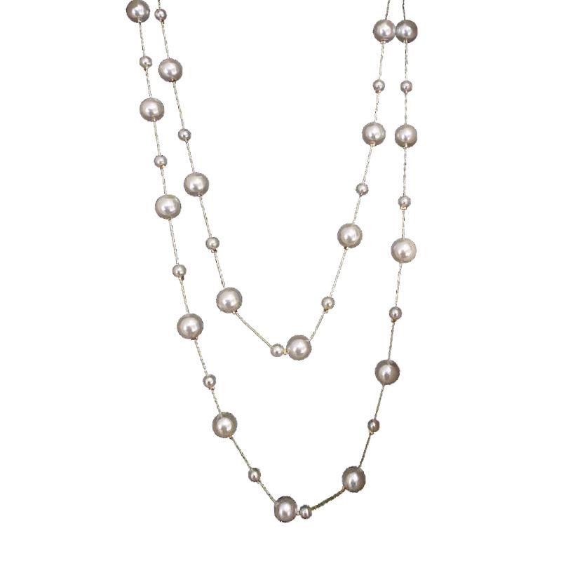 Korean Fashion Pearl Necklace - Extra Long, Elegant Sweater Chain for Autumn/Winter