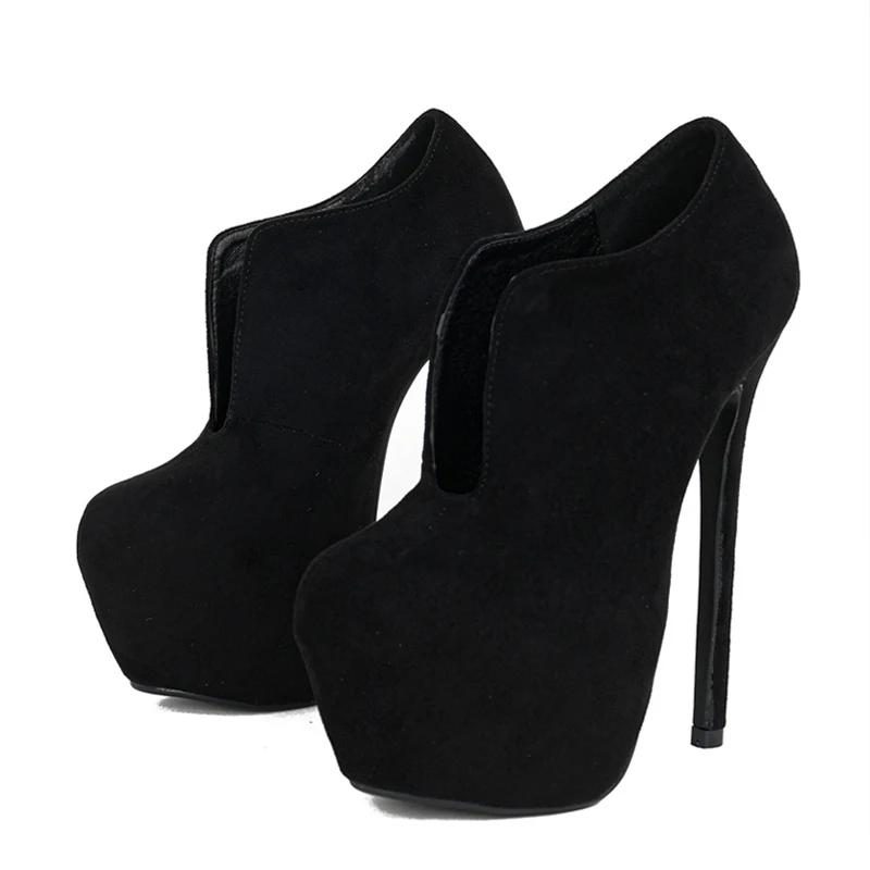 Sexy Super High Heel Platform Shoes Women 2025 New Thin High Heel Stripper Pole Dance Shoes Comfortable Round Toe Non Slip Pumps