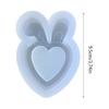 Little Rabbit Ears Keychain Mold DIY Pendant Jewelry Epoxy Resin Crafting Mold