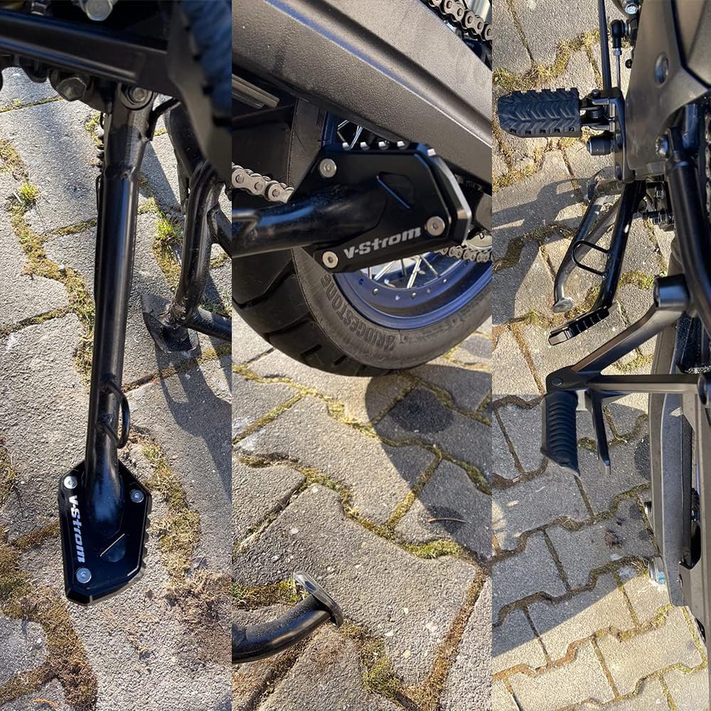 Motorcycle Side Stand Extension Compatible With S.uzuki Vstrom 800de 2023 2024 2025 | Foot Kickstand Support Plate V-strom 800 DL800 DE Accessories