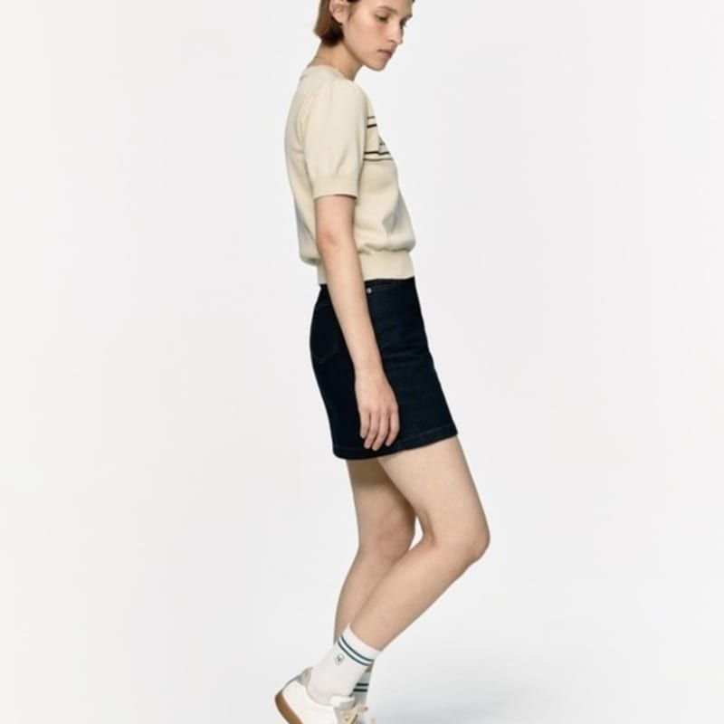 DEPOUND Two Stripe Socks (2P) - Beige/green