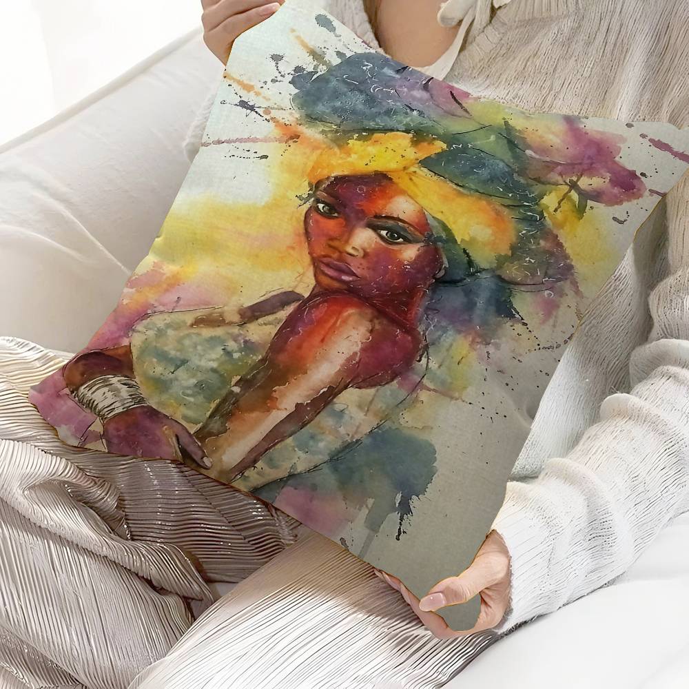 Abstract Figure Painting Pillow Anime Pillow Sofa Bed Head Pillow Cover Cushion Cover 45x45 Cm Fashion