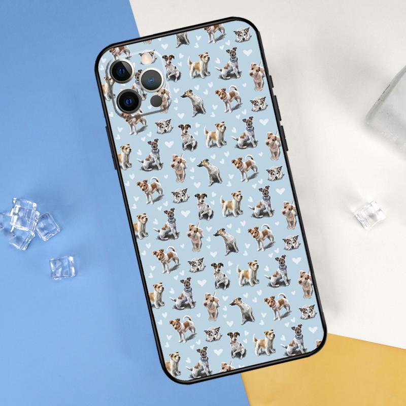 Jack Russell Terrier Hund Handyhülle Für iPhone 16 Pro Max 12 13 Mini 11 14 15 Pro Max XR 16 15 Plus 16e Hülle Schale