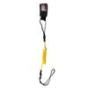 130cm Safety Surf Board Leashes Hook and Loop Single-Wrap Strap Coiled Bodyboarding Leash Suitable for Stand Paddle Boards