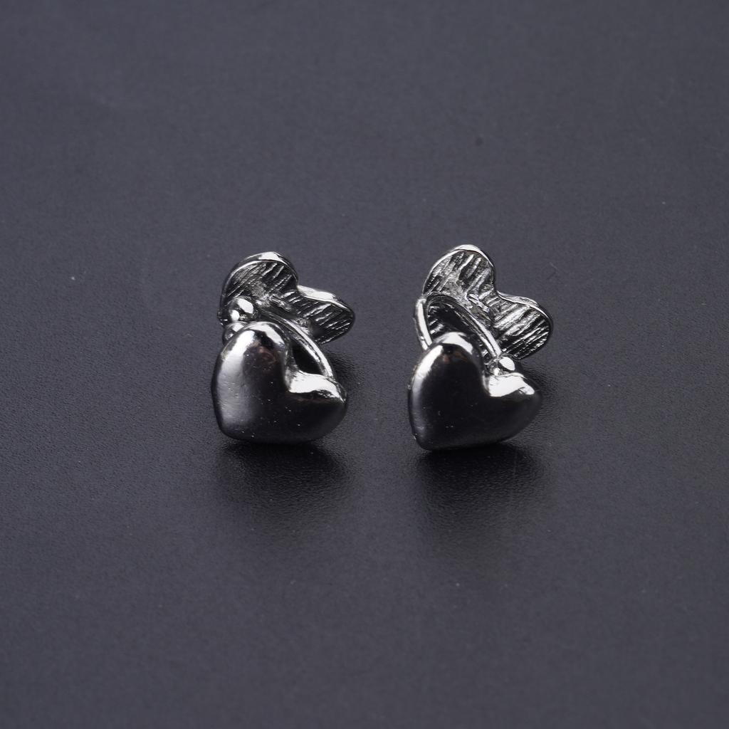 Heart Non Pierced Stud Earrings Minimalist Tiny Heart Stud Earring Jewelry Birthday Valentines Day Gifts for Women Girl