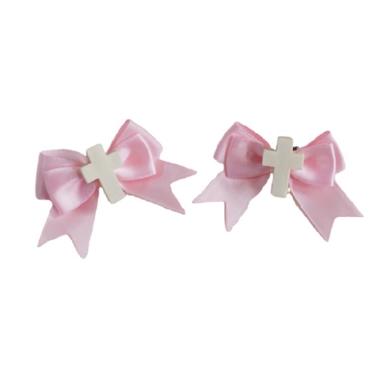 Colorful Crosses Hair Barrettes Hair Clip Sweet 2000s Hair Clip for Women, Barrettes Bowknot Shape