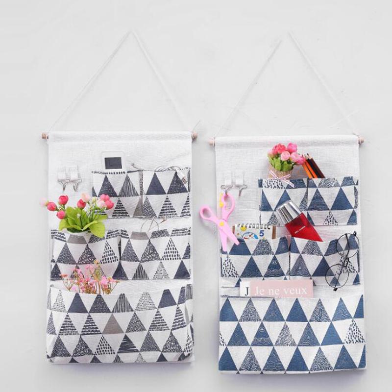 Buy Wall Mounted Storage Bag Bedroom Multilayer Storage Bag at ...