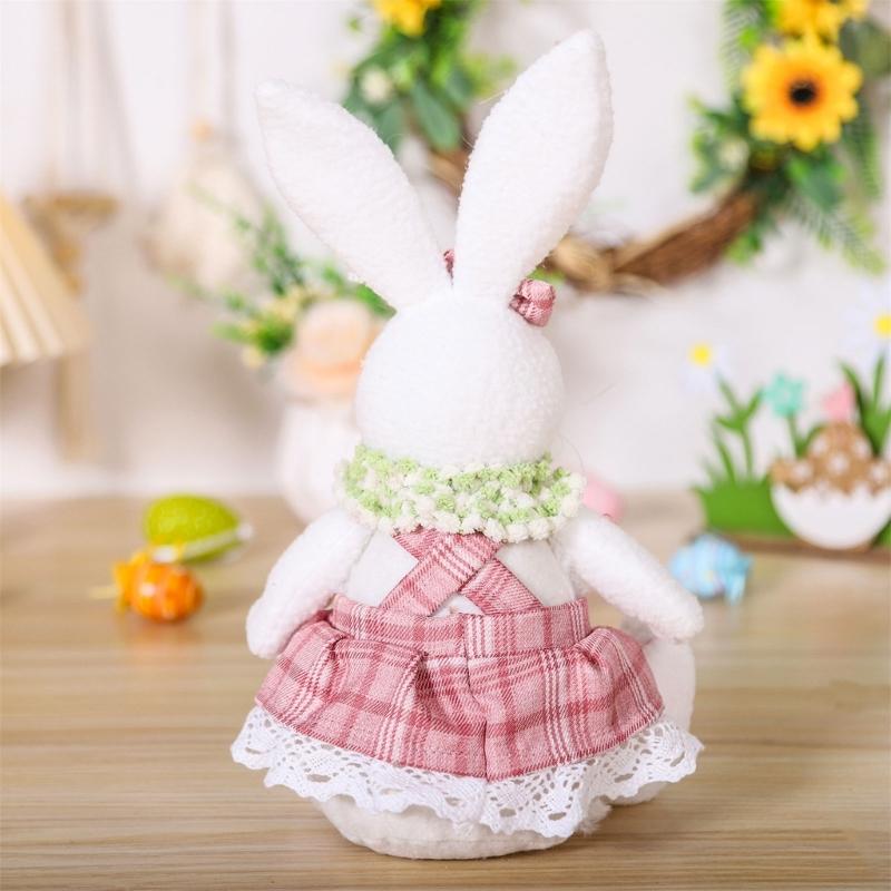Easters Gnomes with Carrot and Sign Easters Gnomes Plush Doll with Rabbit Tabletop Accent for Festival Atmosphere