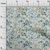 oneOone Georgette Viscose Aquamarine Fabric Florals Sewing Craft Projects Fabric Prints By Yard 42 Inch