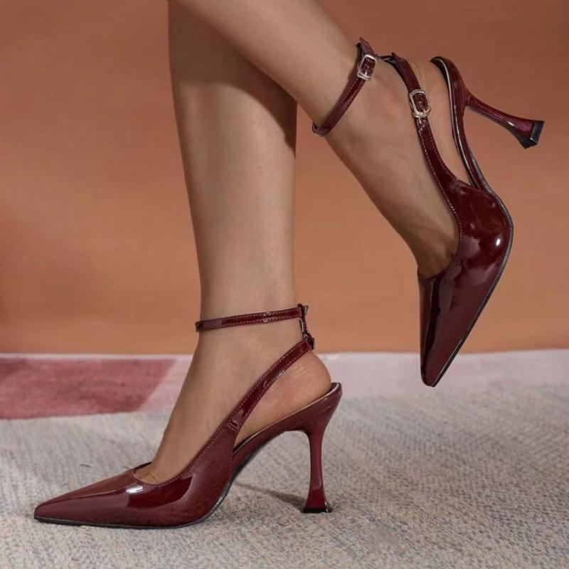 2026 New Women Sandals Fashion Pointed Toe Singbacks Shoes Ladies Outdoor Elegant High Heels Stripper Sandals Sandalias De Mujer
