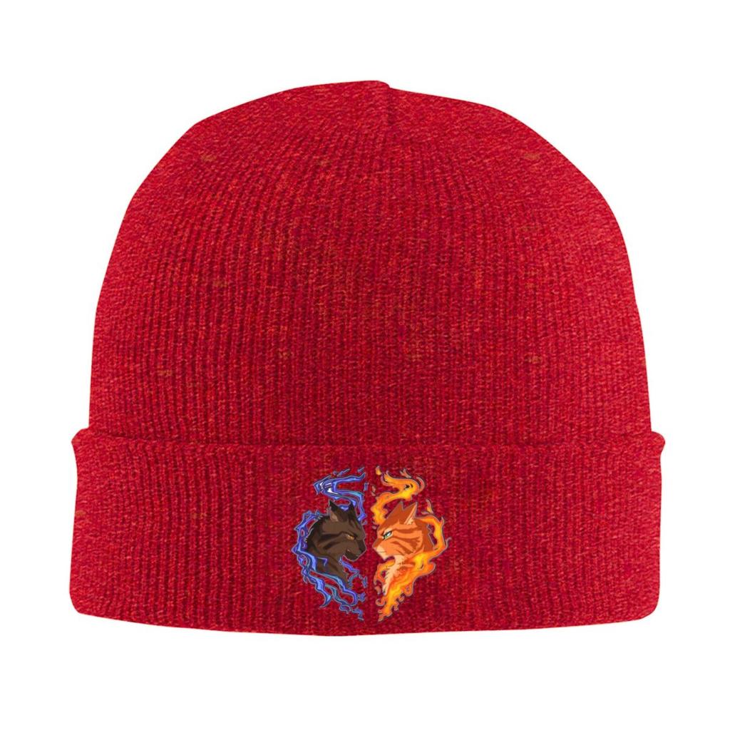 Warrior Cats Fireheart Bluestar Warm Knitted Cap Winter Knit Bonnet Hat Skullies Beanies Hip Hop Caps for Unisex