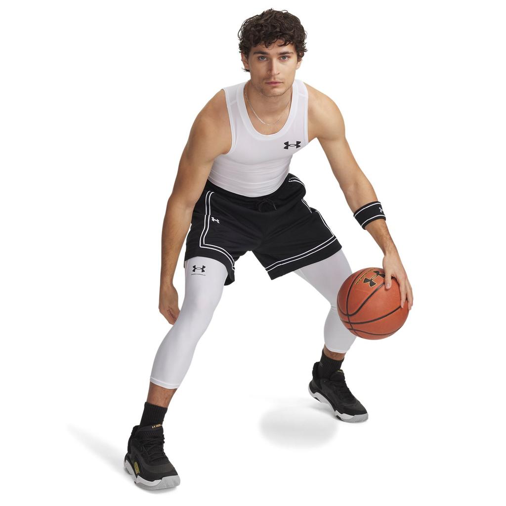 Under Armour Zone Pro 7 Inch Mesh Color Block Fashion Versatile Breathable Sports Shorts Men Shorts Black 1387089-001