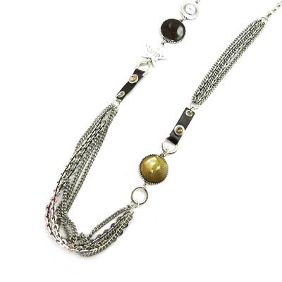 [G5977] - Brown 'Nora' Designer Long Necklace
