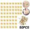 50pcs Hardware Cabinet Cupboard Case Hinge Mini Angle Hinges Gift box Frame Jewelry Case Support