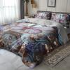 3Pcs Parisian Eiffel Tower Butterfly Floral Bedding Duvet Cover Set Elegant Butterfly Eiffel Tower Bedding Quilt Set Luxury