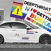 10 PCS Car Funny LGBT Stickers, Waterproof Prank Rainbow Bumper Stickers With Humor Text, Universal Colorful Gay Pride Decals For Vehicle Luggage