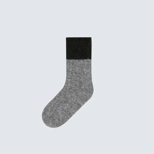 

Warm Wool Kids Sock for Boy Girl Sporty Simplicity Fashion Calf Sock for Children Autumn Winter Warm Cashmere Rabbit Sock 5-8 Year