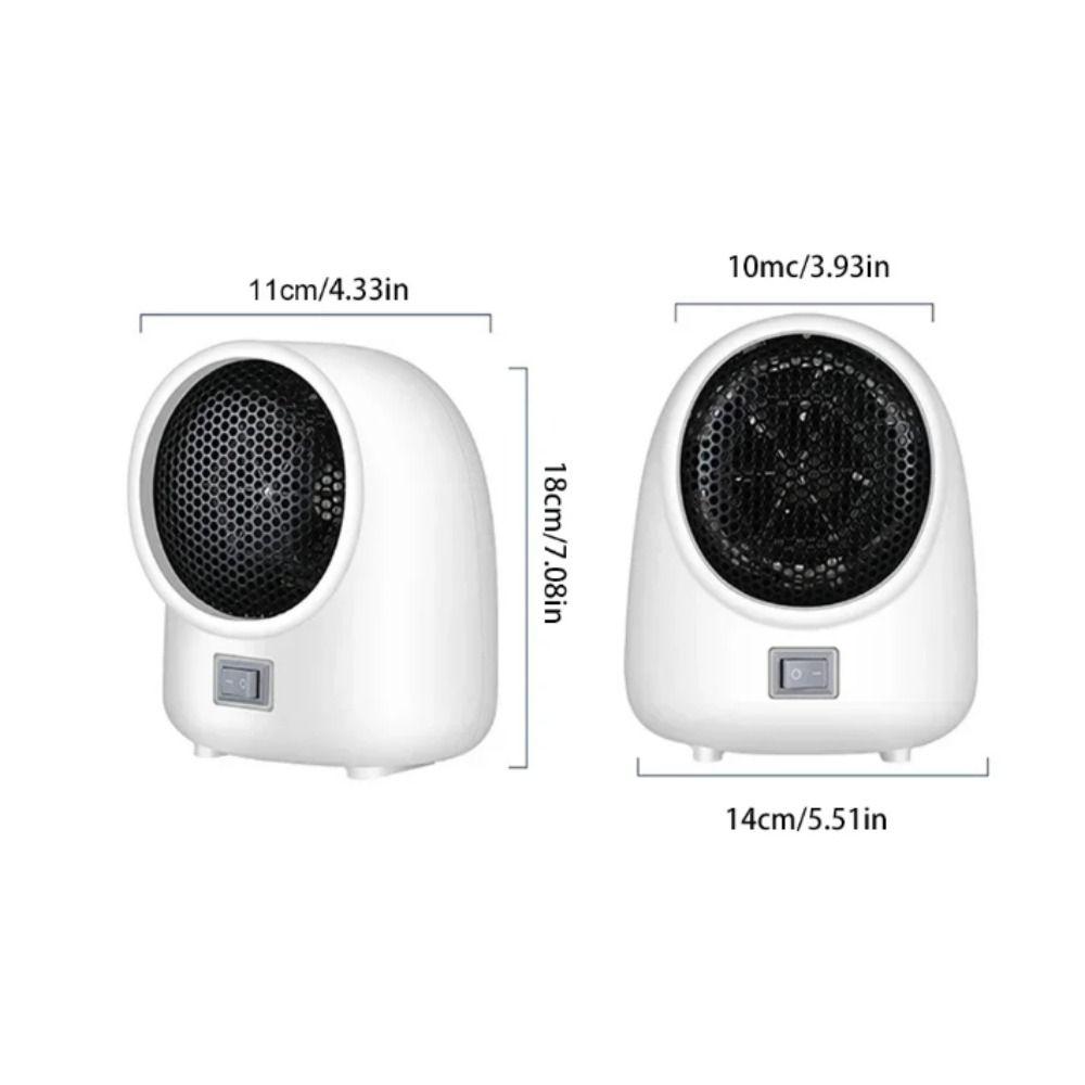 Mini Size Electric Heater Quick Heating Hot Air Blower Portable Heater  Dormitory Use