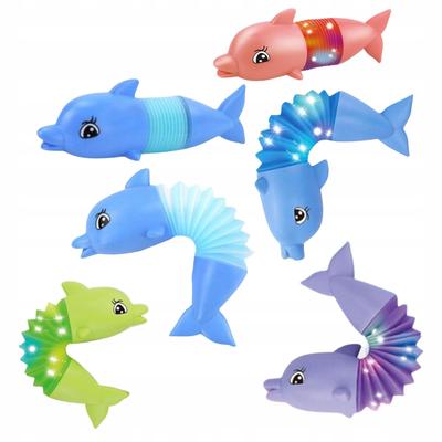 Sensory Caterpillar Dolphin Anti-Stress Pop Tube LED Luminous Toy