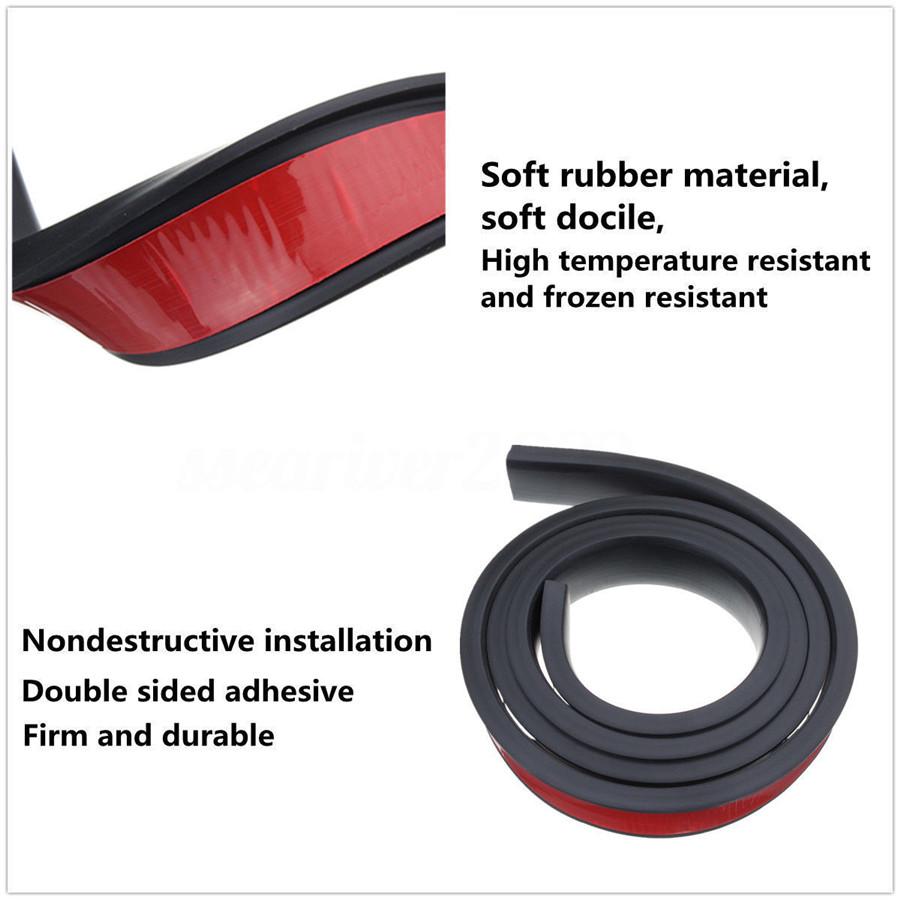 New 2x 59" Universal Car Wheel Fender Flares Trim Protection Strip Rubber Black USA